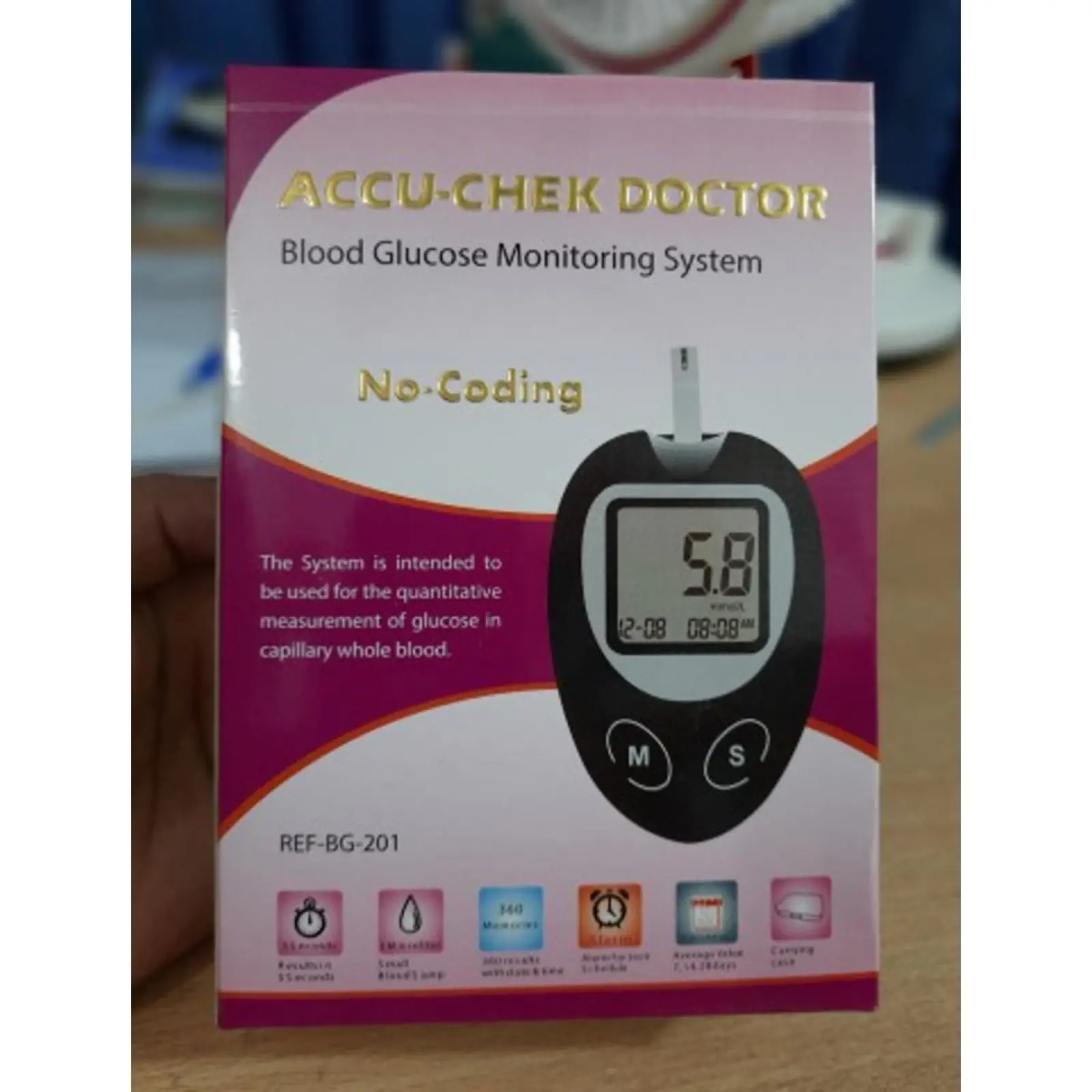 Accu Chek Instants Blood Glucose Monitor Digital Meter