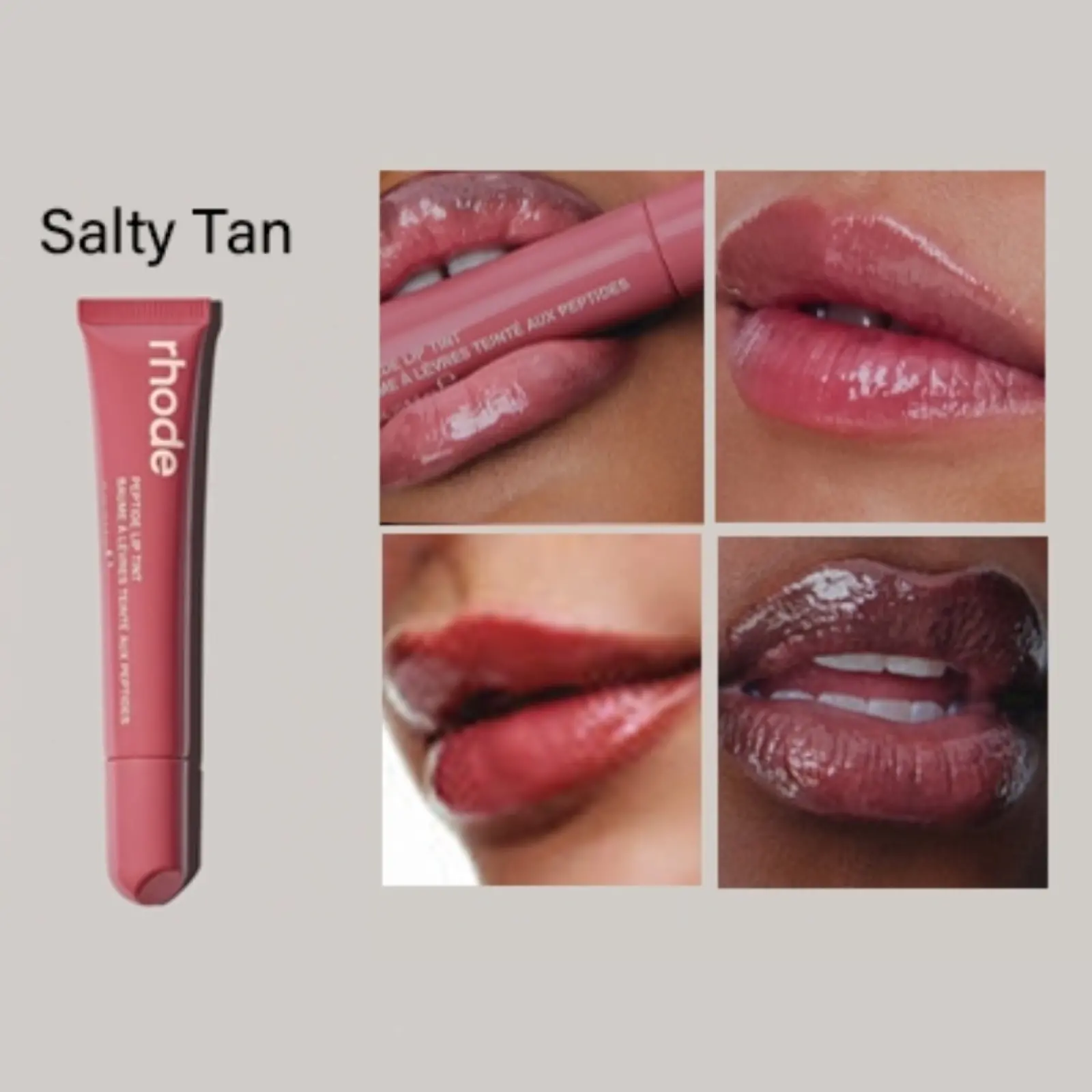 Rhode Peptide Lip Tint & Lipstick- Salty Tan
