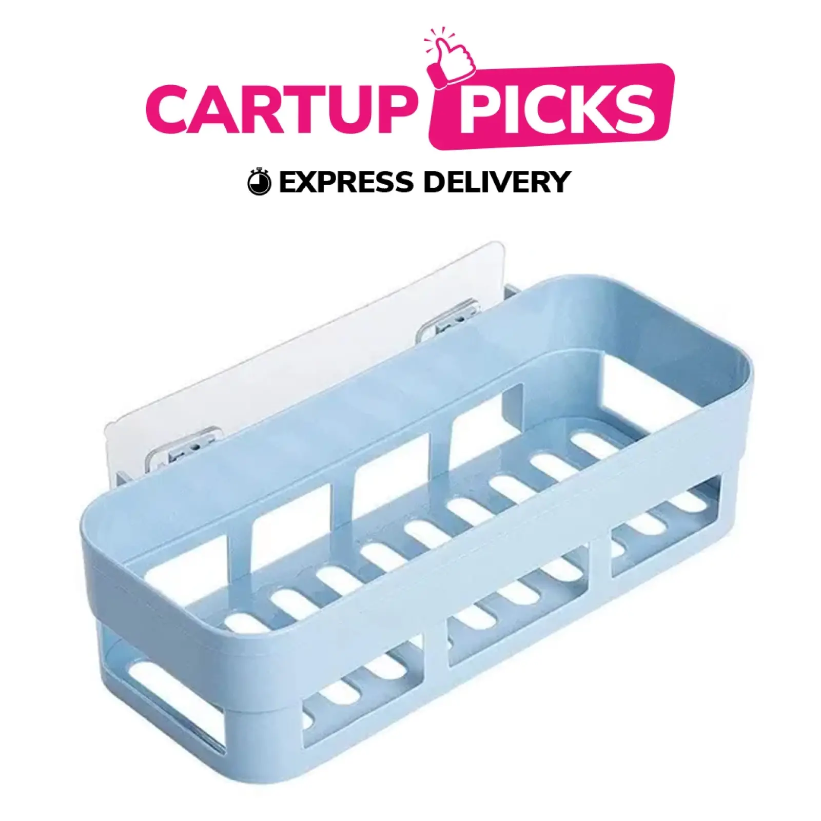 Wall Hanging Plastic Kitchen And Bathroom Shelf