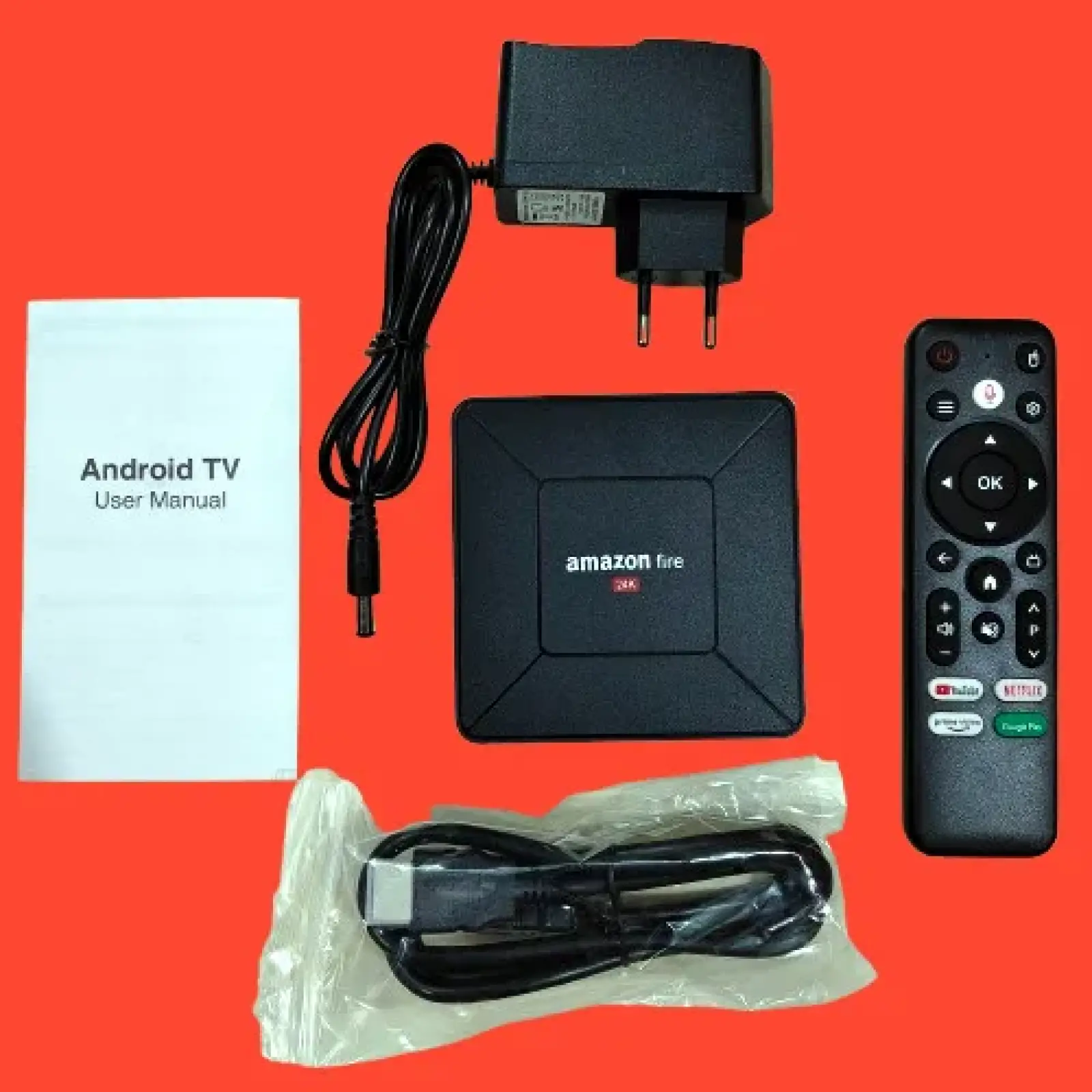 Smart Android TV Box 24K UHD – Amazon Fire with Chromecast, Voice