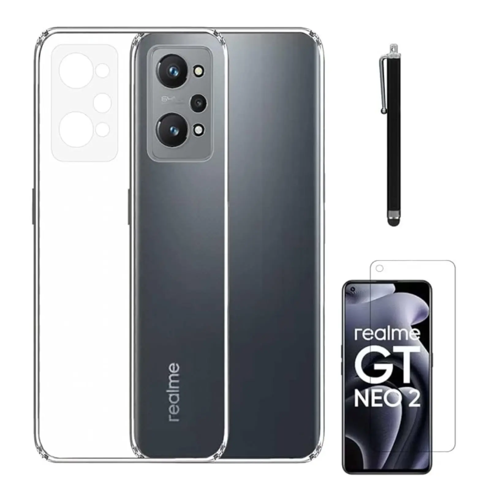 Realme GT Neo 2T 256GB (CN版) 箱/カバー付 Realme GT Neo 2 12+256GB Green (RMX3370) 64MP NFC Dual SIM 5G