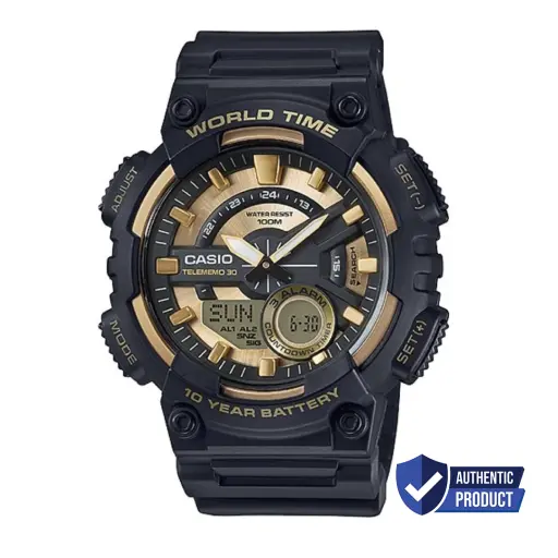CASIO YOUTH Resin Band Wathes for Men AEQ-110 series - AEQ-110BW-9AVDF