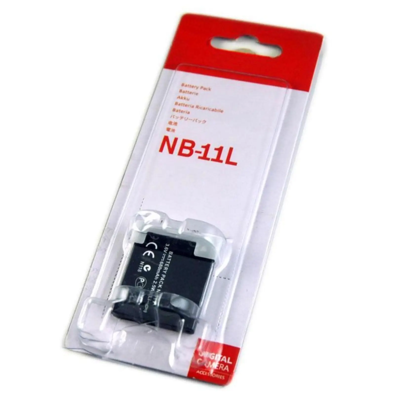 Canon akku NB-11L, NB-11LH Li-Ion 3,7V 600mAh 2,2Wh, Duracell DRC11L