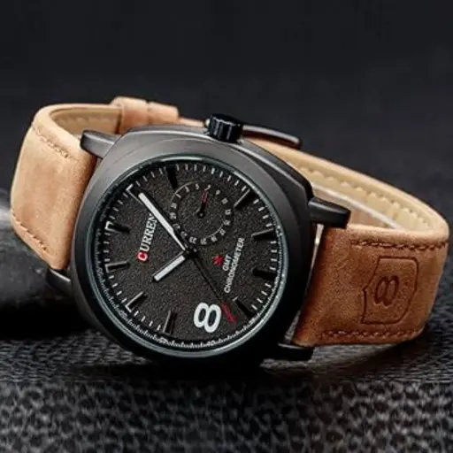 PU Leather Men Watch