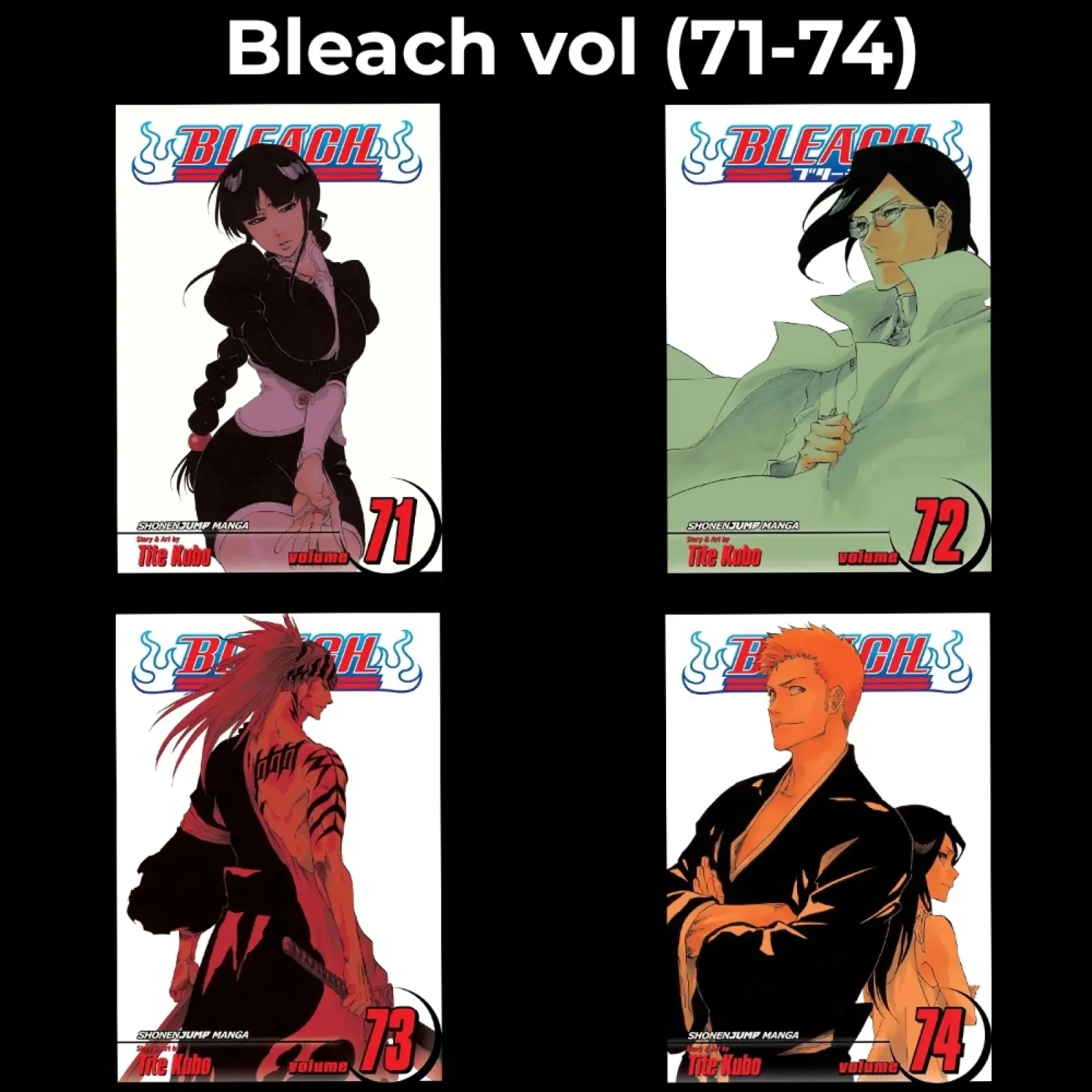 Bleach 1～71 Bleach Volume (71-74) Paperback Manga Set
