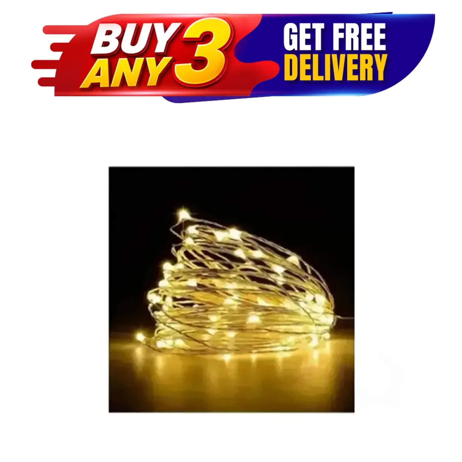 Decorative LED Party String Lights – 50 Bulbs