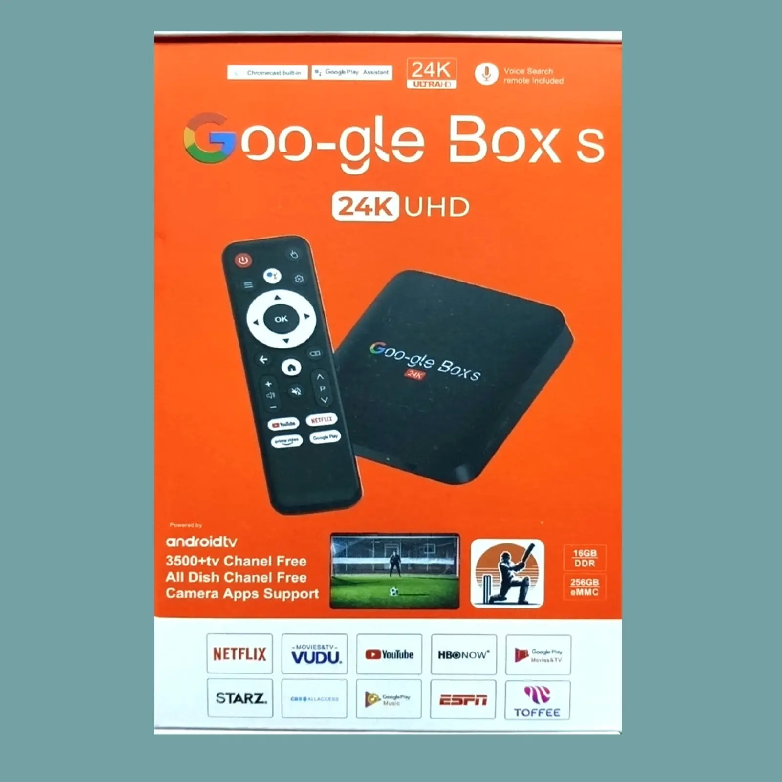Google Box S 24K UHD Android TV Box – Netflix, YouTube, Toffee