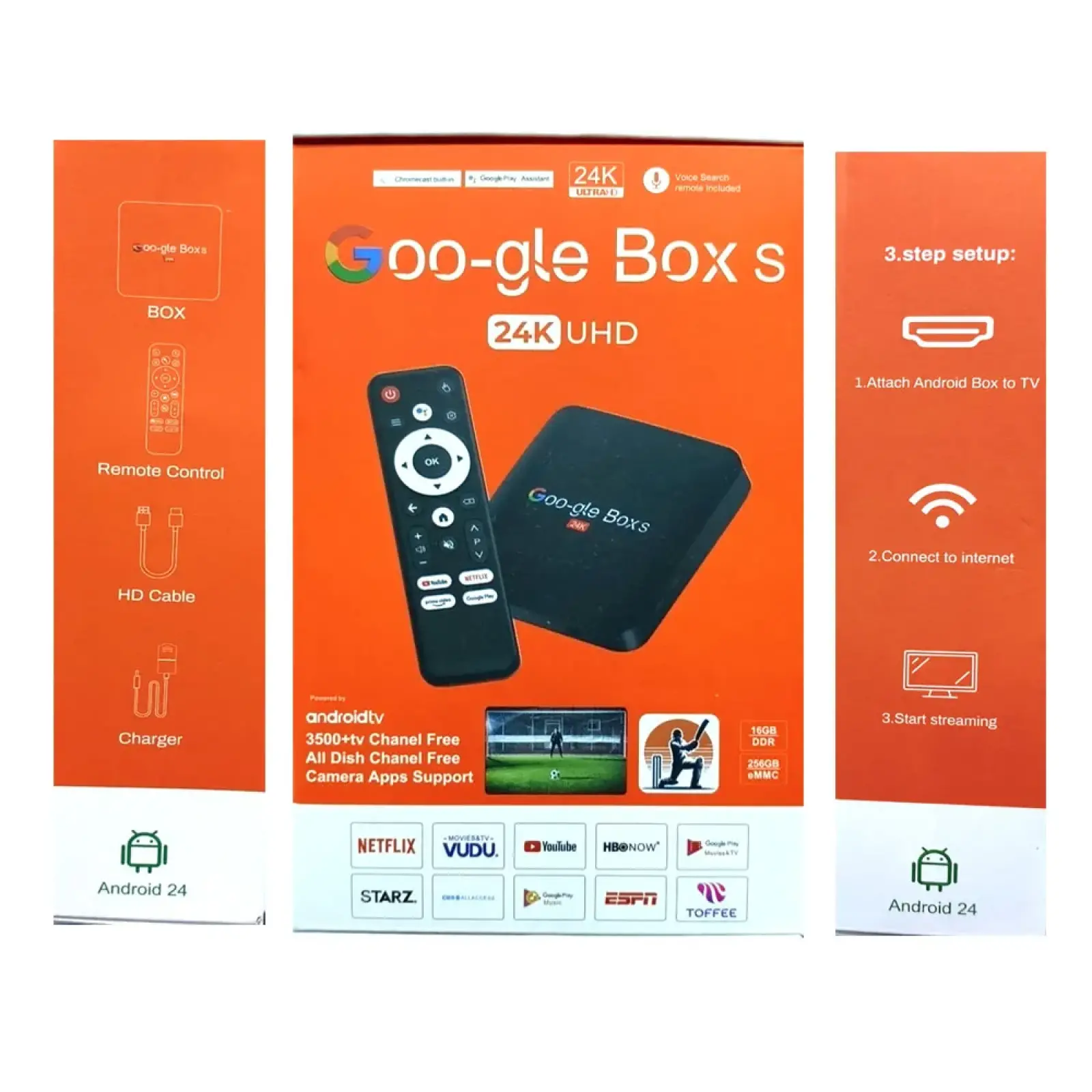 Chromecast & Google Play Support | Google Box S Smart TV Box