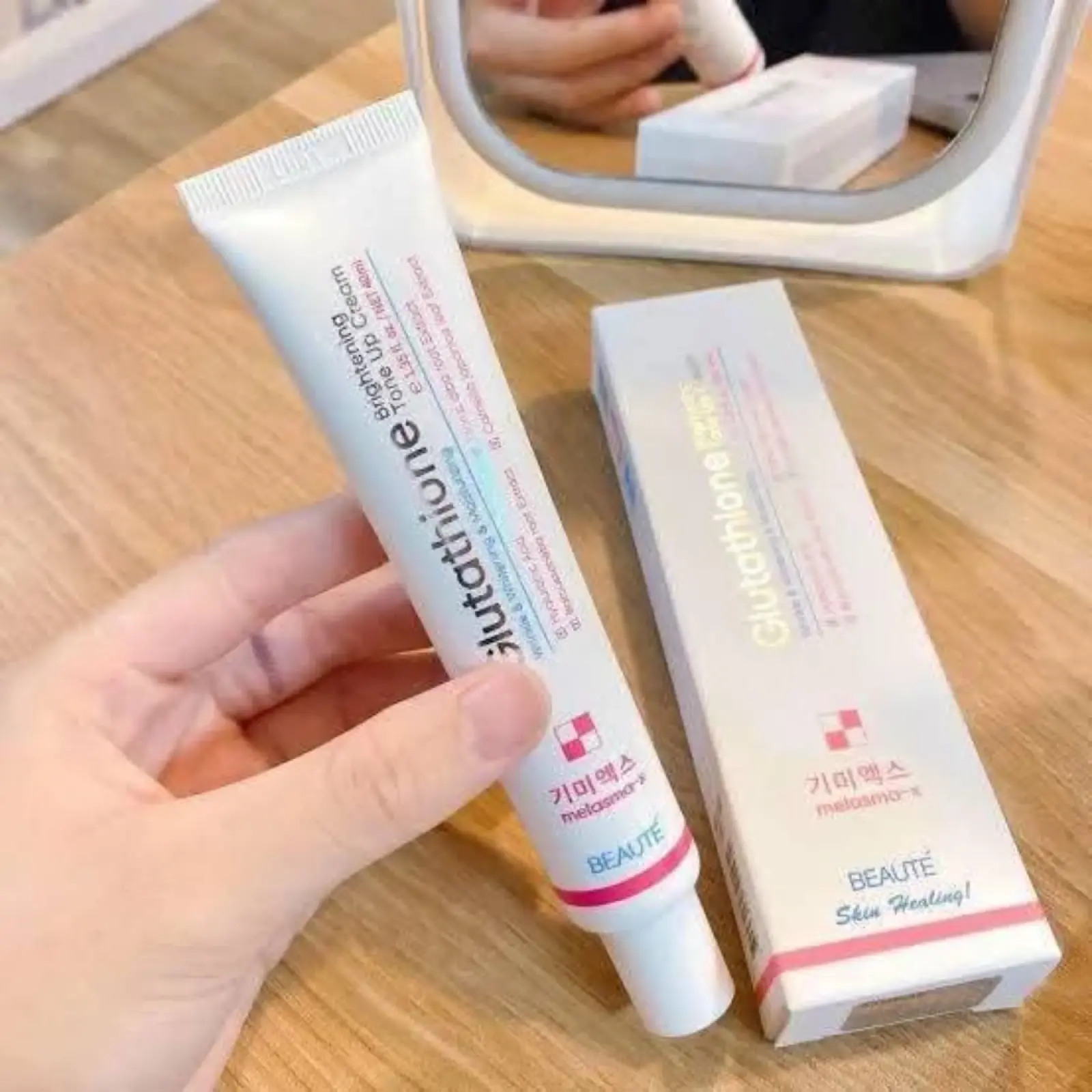glutathione beaute Cream Skin Lightening And Brightening Beauty Product Sodium Hyaluronate Beaute Melasma-X Glutathione Brightening Tone