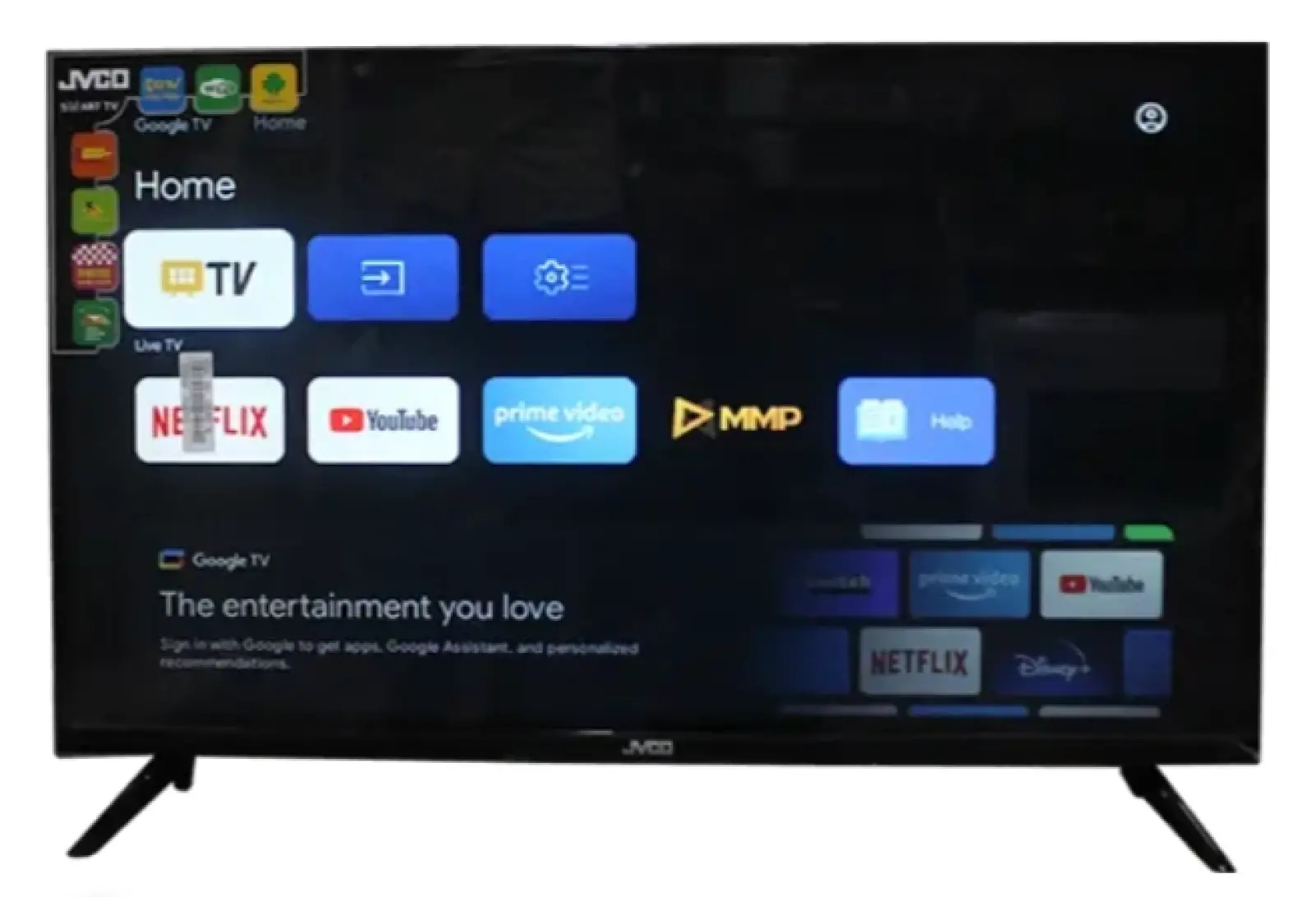 JVCO 32 Inch Frameless Voice Control Google TV (GF25S)