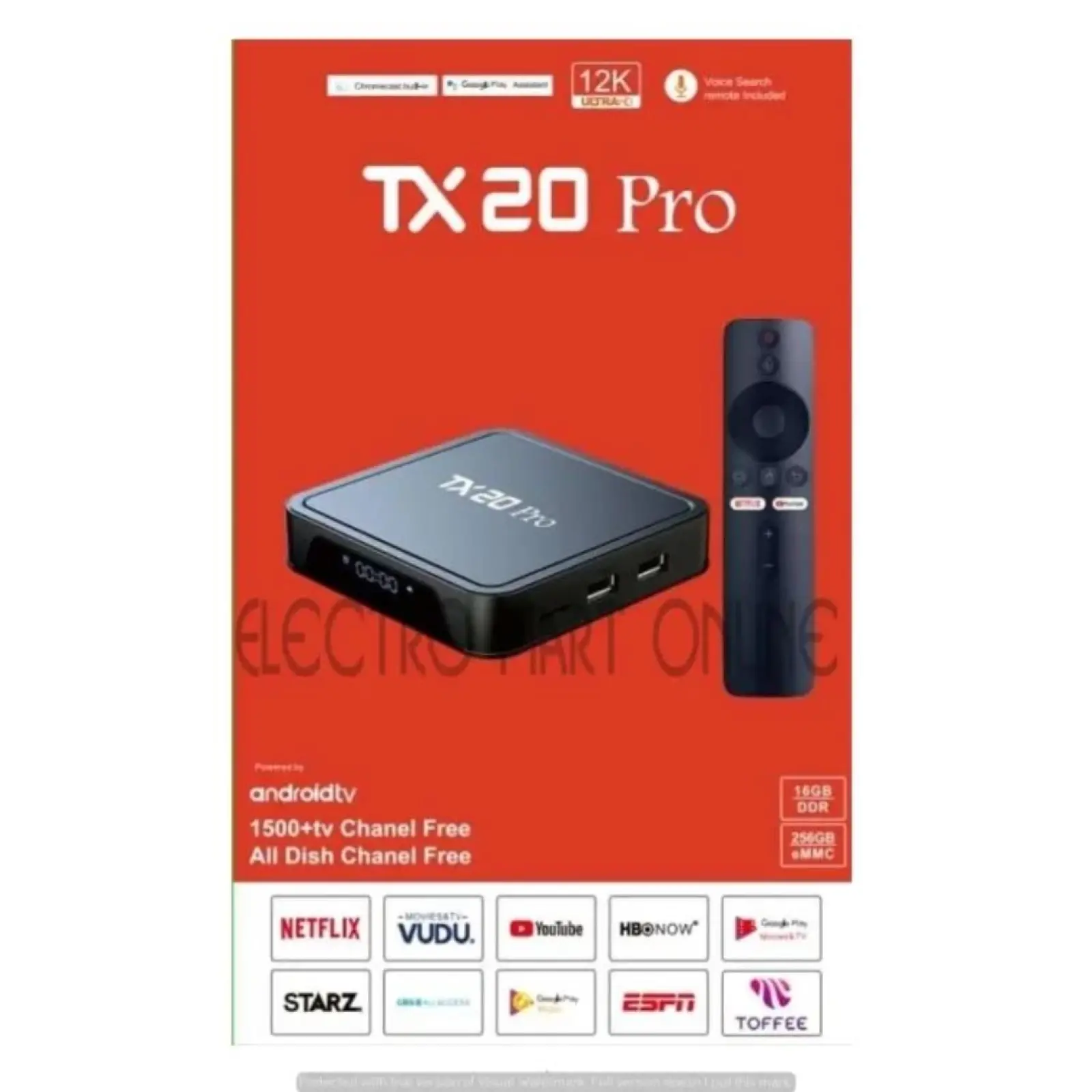 Android Tv Box Tx20 Pro 12K Ultra Hd 16Gb Ram 256 Gb Storage