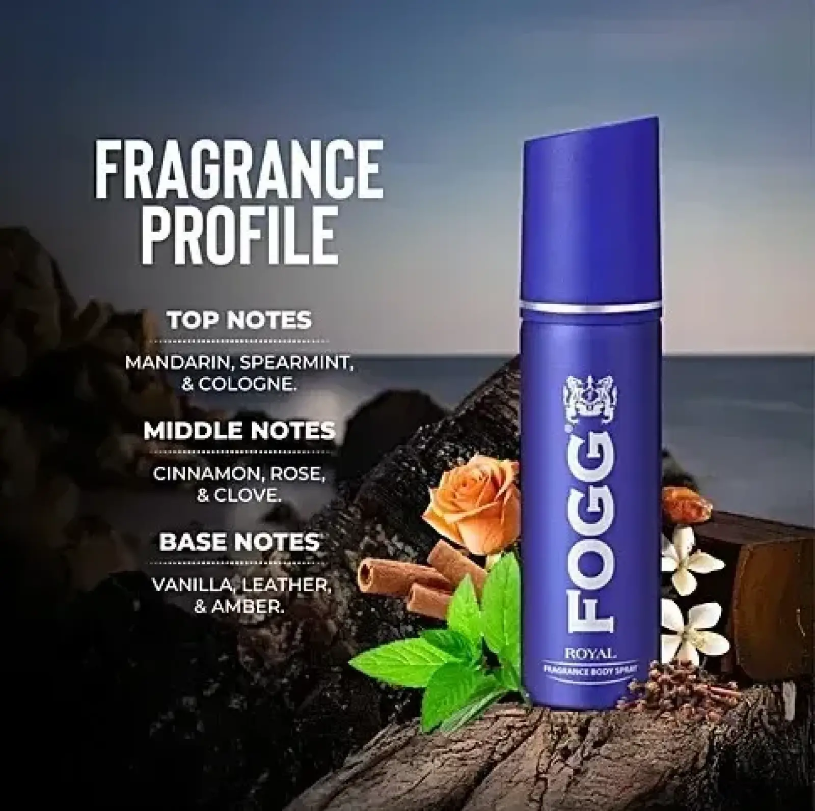 FOGG Marco / FOGG Royal Perfumed Body Spray 120ml for Men ( 100% Authentic Indian Body Spray ) - Image 4