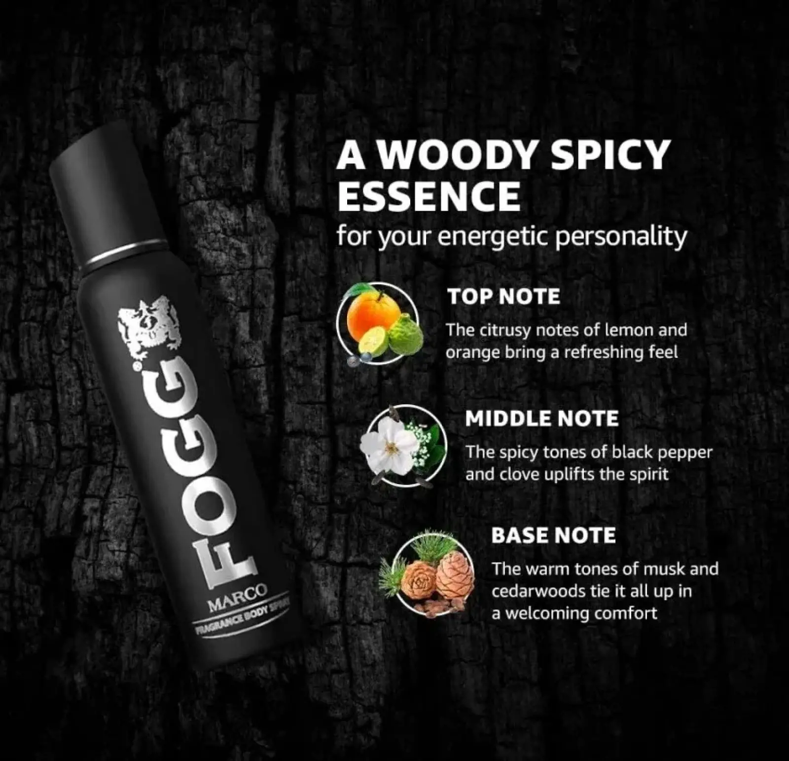 FOGG Marco / FOGG Royal Perfumed Body Spray 120ml for Men ( 100% Authentic Indian Body Spray ) - Image 5
