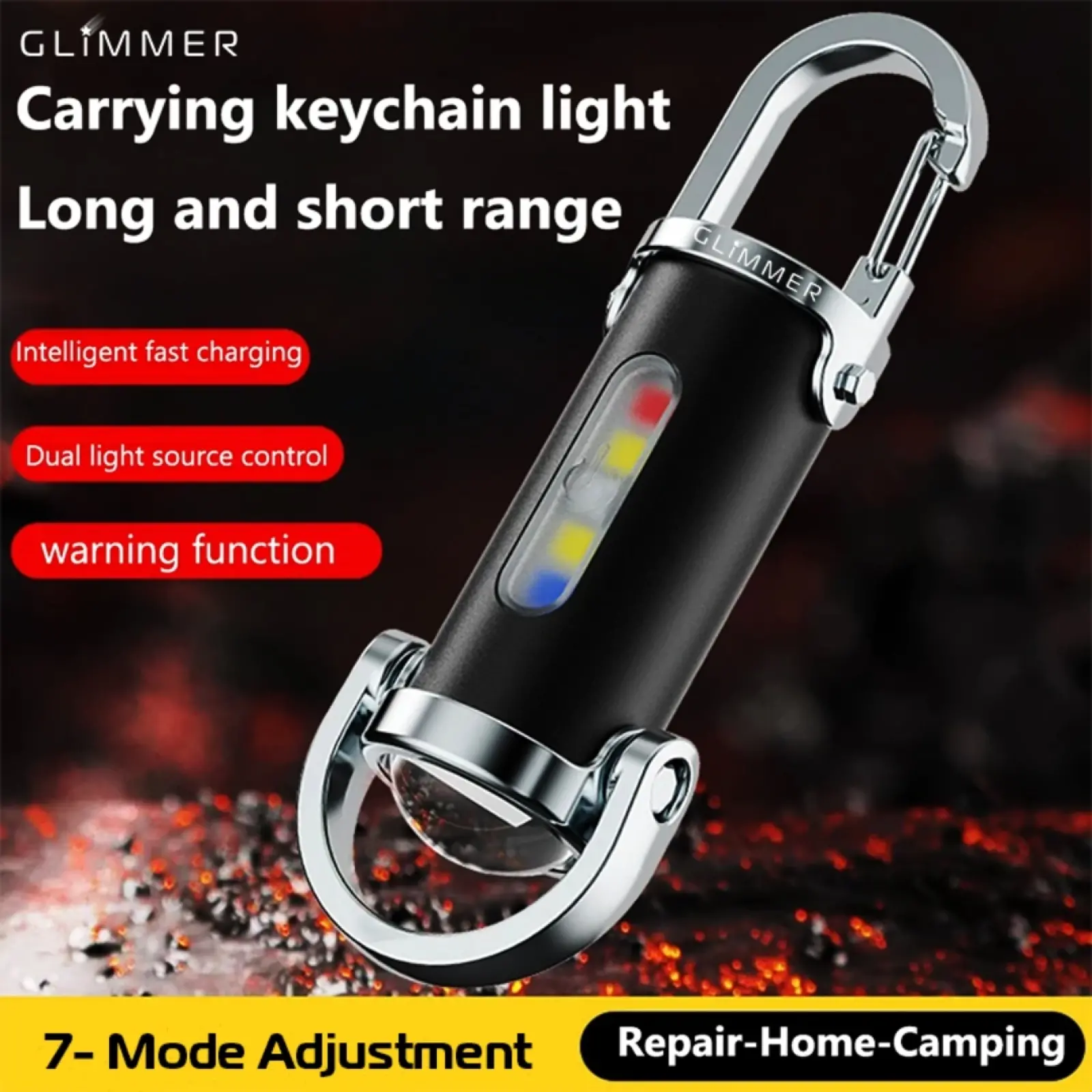 best rechargeable keychain flashlight Nitecore TINI 3 Intelligent Multiple Color Temperatures 600 Lumen Light EDC Tag (Black) Toughest Aluminum Keychain Light Ever Rechargeable Keychain Flashlight - 4-Pack