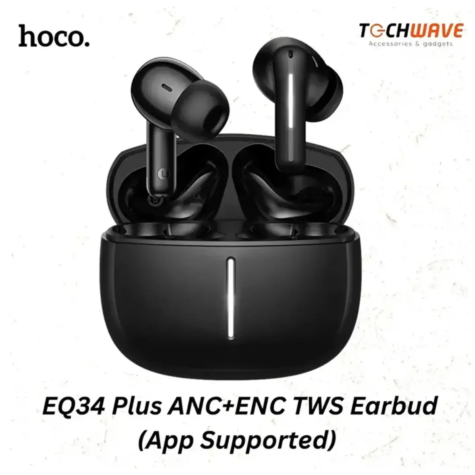 Hoco EQ34 Plus Rima ANC Wireless Earbuds - Image 3