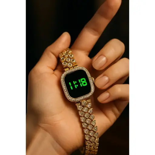 Stylish & Fashionable Elegant Mirror Quartz Ladies Watch