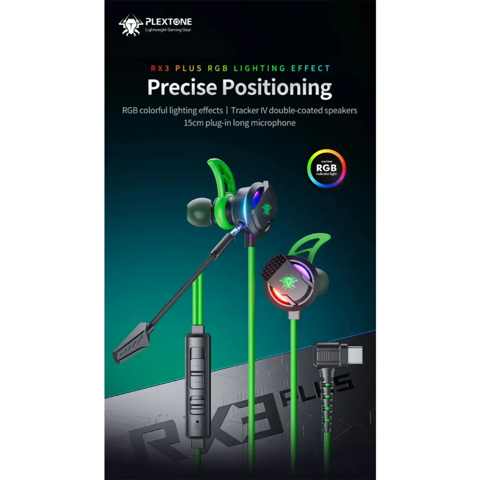 No Brand Plextone RX3 Plus Gaming Earbuds Type-C Low Latency - Image 1